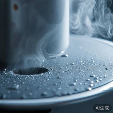 热水器加热有蒸汽，底部排水孔排