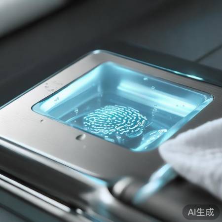 牙膏静置清洁指纹锁