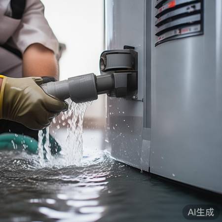 清洗排污阀,热水器大扫除
