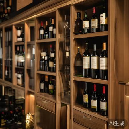 酒柜深度适中,可放红酒瓶