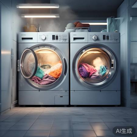 “双桶洗衣机,方便实用”