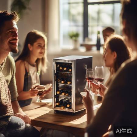 “迷你红酒柜,小空间大容量”