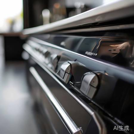 黑色集成灶，经典耐脏