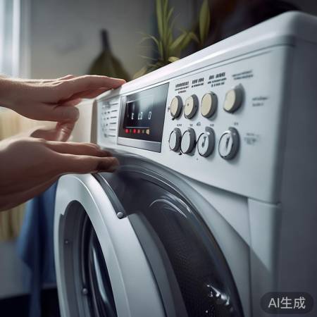 检查洗衣机面板,重置或擦拭按键