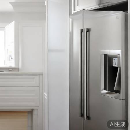 厨房冰箱色彩和谐