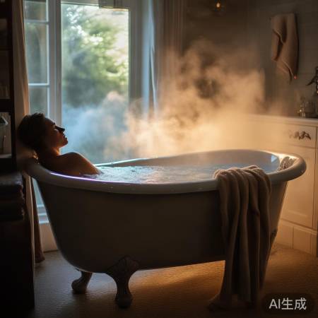 晚餐后泡澡,放松身心
