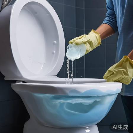 用醋泡马桶，清洁又方便