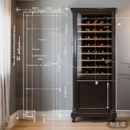 红酒柜挡板尺寸标准图