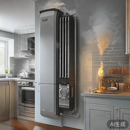 燃气管道堵塞，壁挂炉异味