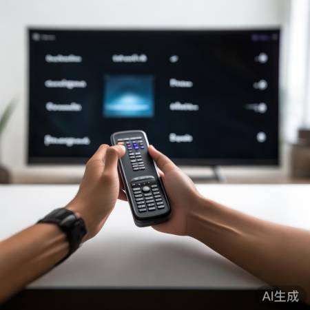 “电视关机并进入设置”