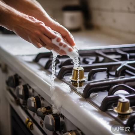 肥皂水检测燃气灶漏气