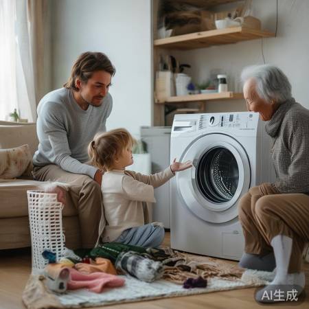 三口之家,8公斤洗衣机够用
