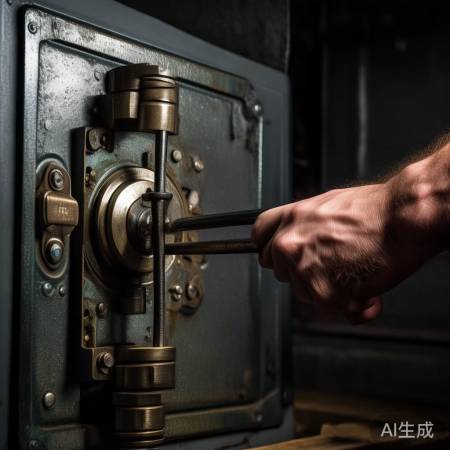 撬棒撬开保险柜