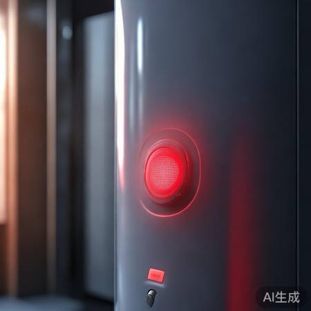 热水器故障,红色警示灯亮