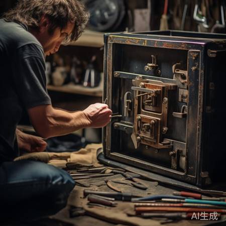 巧用工具开保险柜