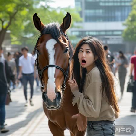 武汉奇闻：女生带马入学，揭秘独特求学路