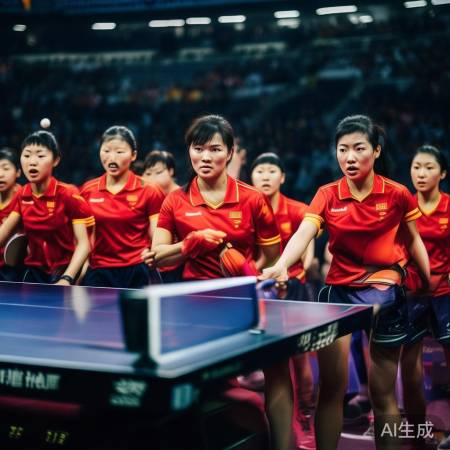 国乒女团团结拼搏,令人敬佩