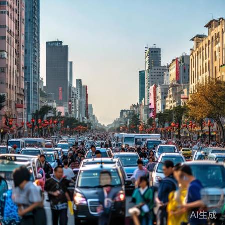 合肥国庆首日出行盛况