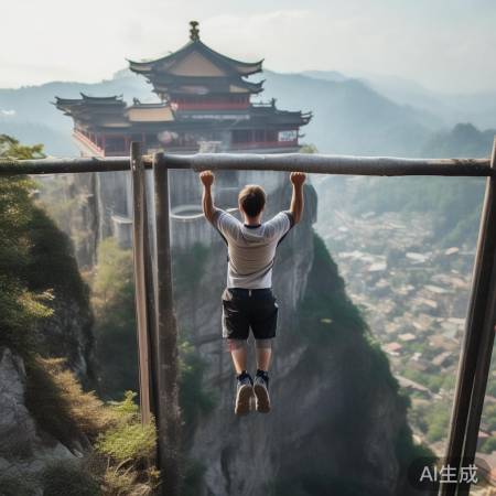 惊！男子悬空寺引体向上竟被立案？真相令人震惊