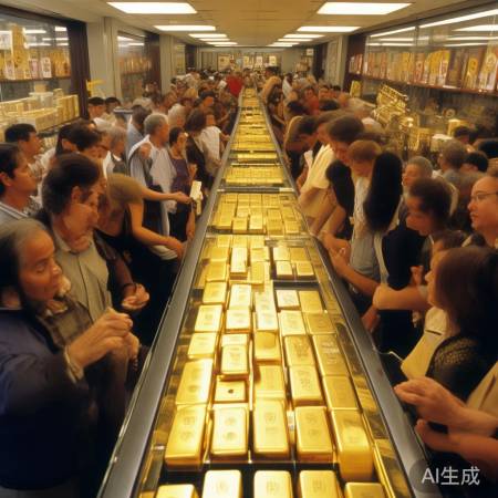 金价跌,抢购热潮
